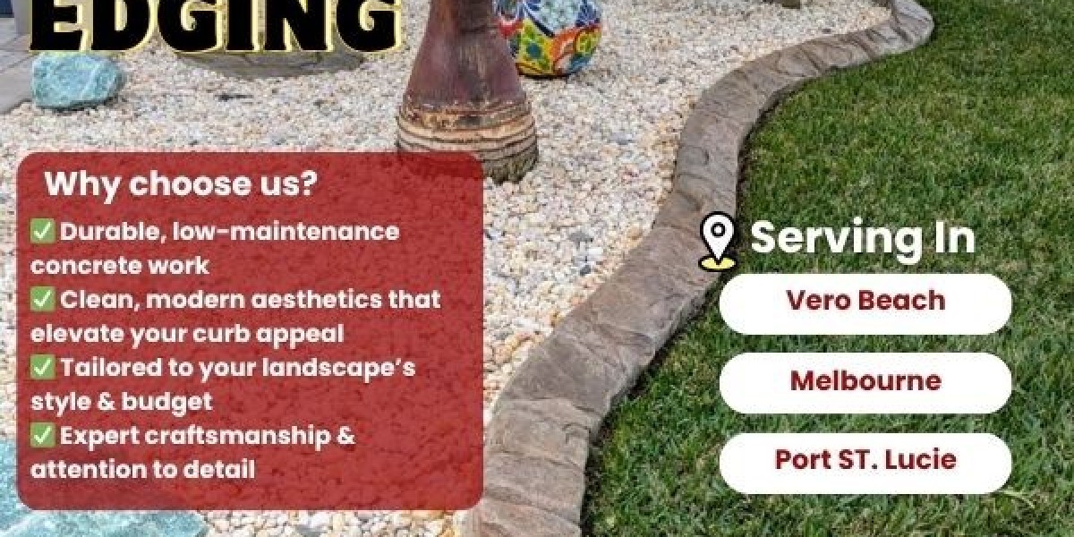 Concrete Landscape Edging in Vero Beach, FL