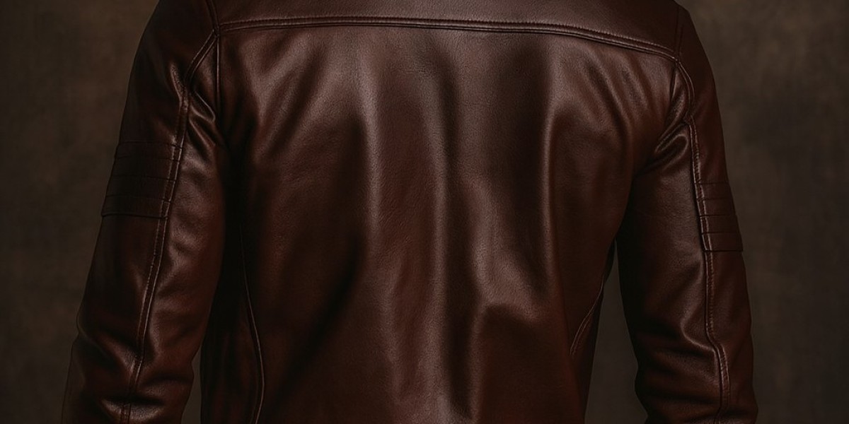 Stylish Men's Brown Leather Jackets Long Comfort & Durability