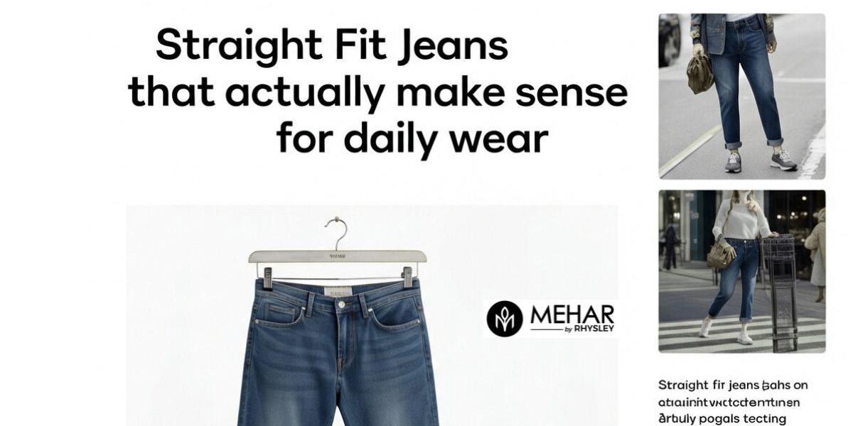 Straight Fit Jeans Built for Movement and Style