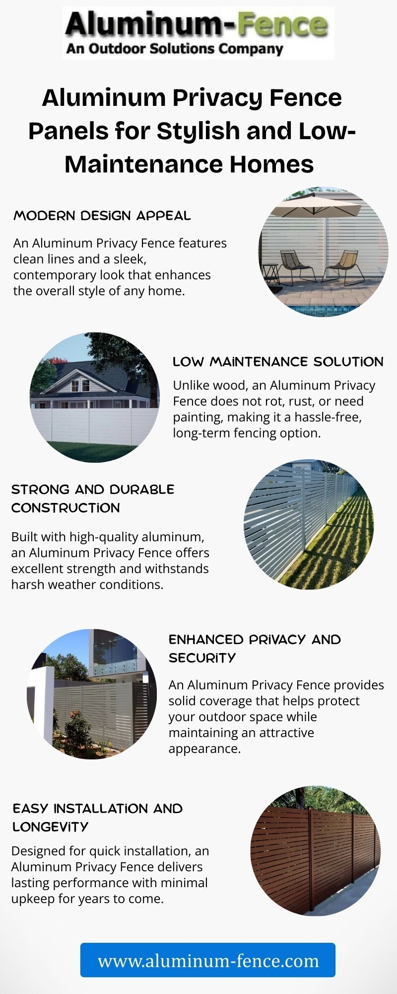 Aluminum Privacy Fence Panels for Stylish and Low Maintenance Homes - Gifyu