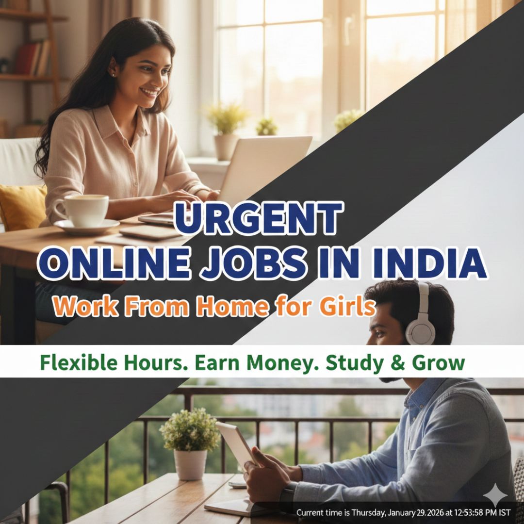 Urgent Online Jobs in India for Students | Work from Home for Girls & Boys – Home