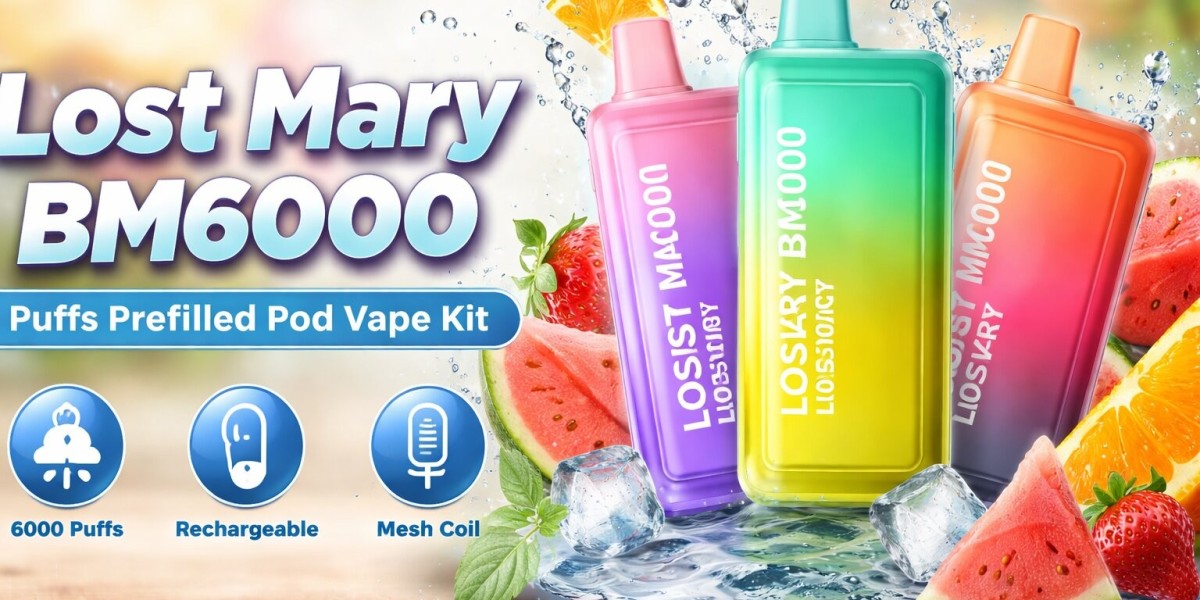 Lost Mary BM6000 Puffs Prefilled Pod Vape Kit with Rechargeable Battery