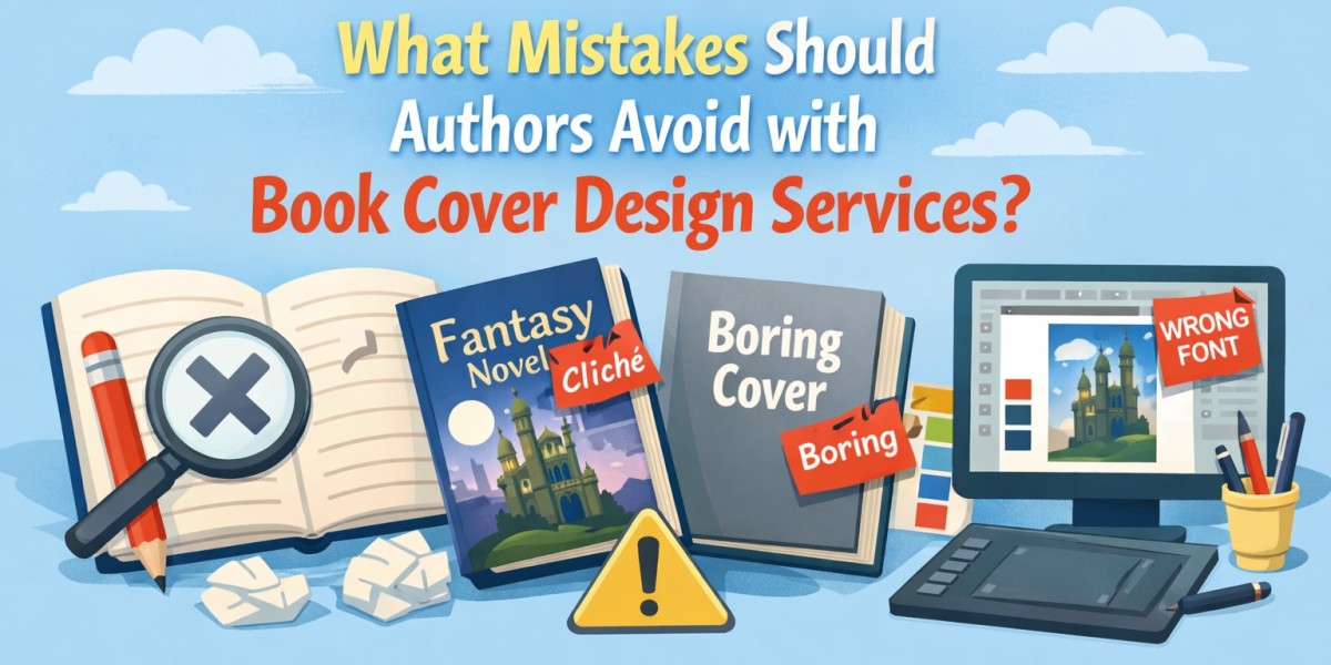 What mistakes should authors avoid with book cover design services?